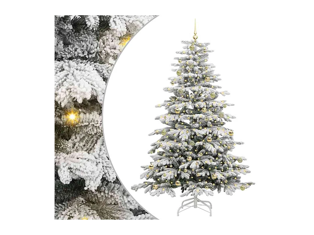 Árbol de Navidad artificial con ramas articuladas 240 cm