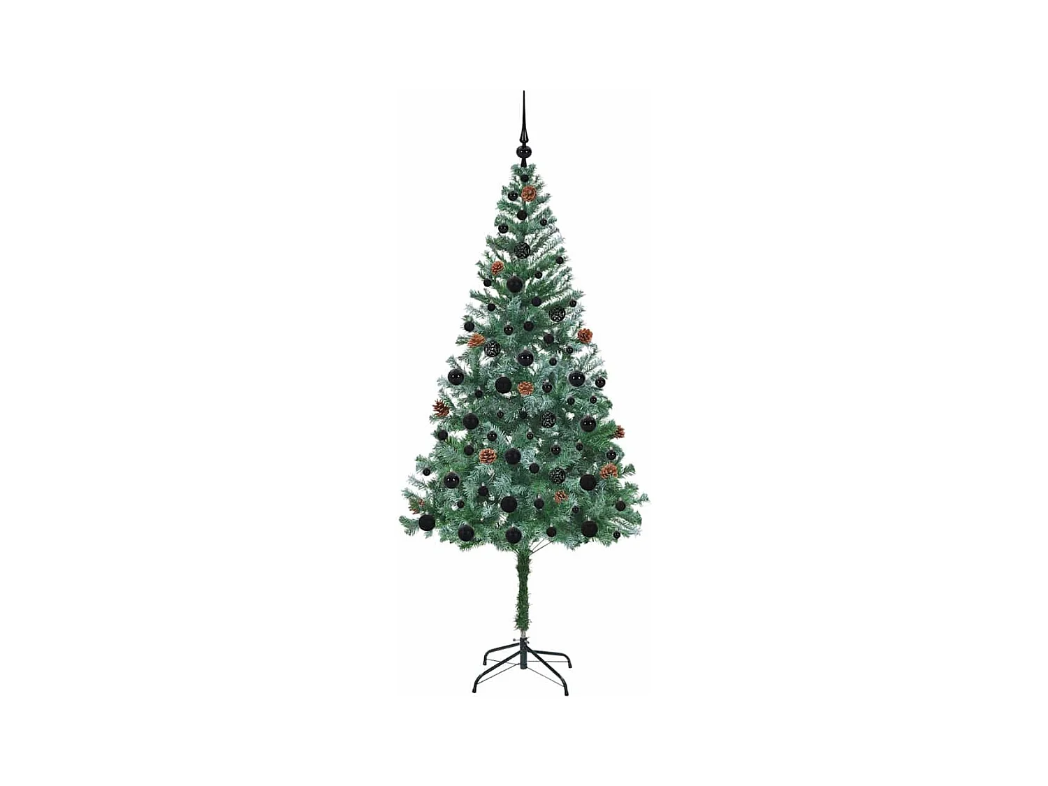 Árbol de Navidad artificial Verde 180 cm PVC y acero