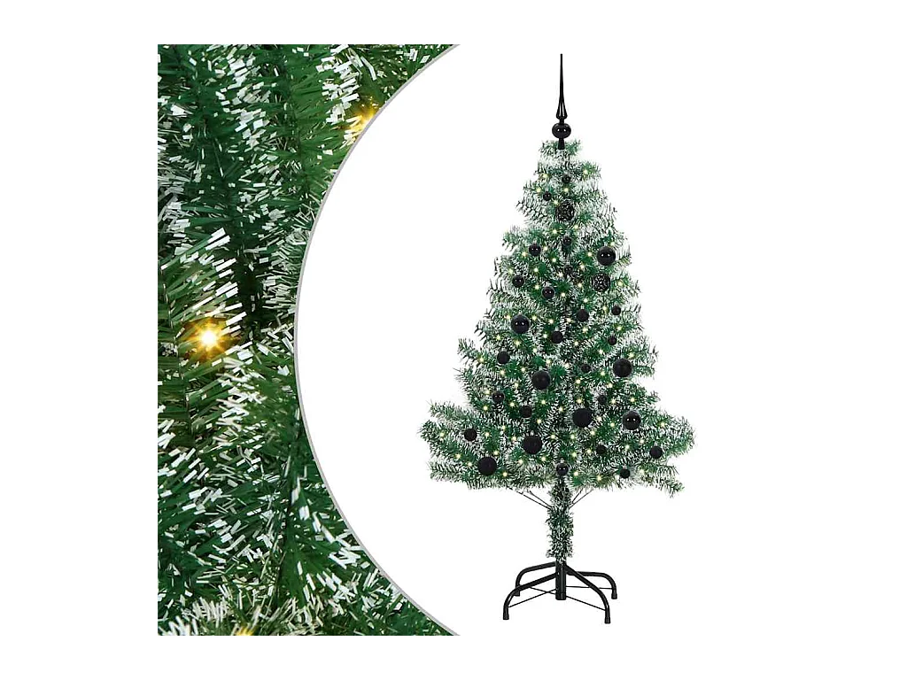 Arbre de Noël artificiel floconné de neige avec lumière LED