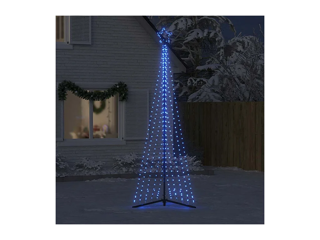 Sapin de Noël à LED 495 LED bleu 300,5 cm