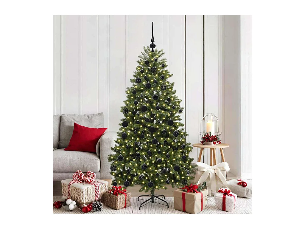 Árbol de Navidad artificial Verde 180 cm PVC y Metal