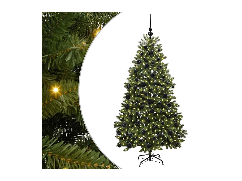 Árbol de Navidad artificial Verde 180 cm PVC y Metal