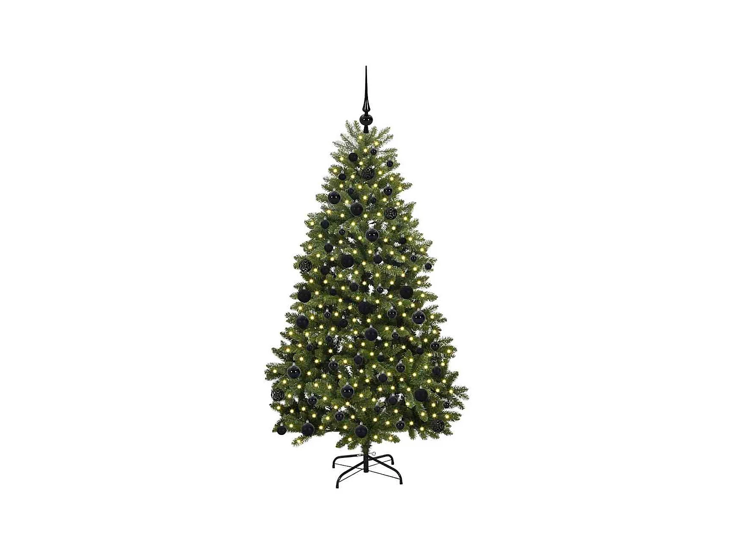 Árbol de Navidad artificial Verde 180 cm PVC y Metal