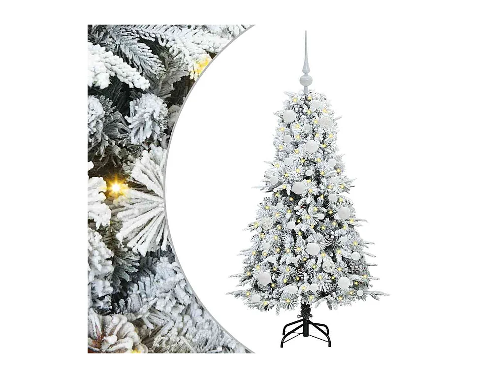 Árbol de Navidad artificial con ramas articuladas Verde 120 cm