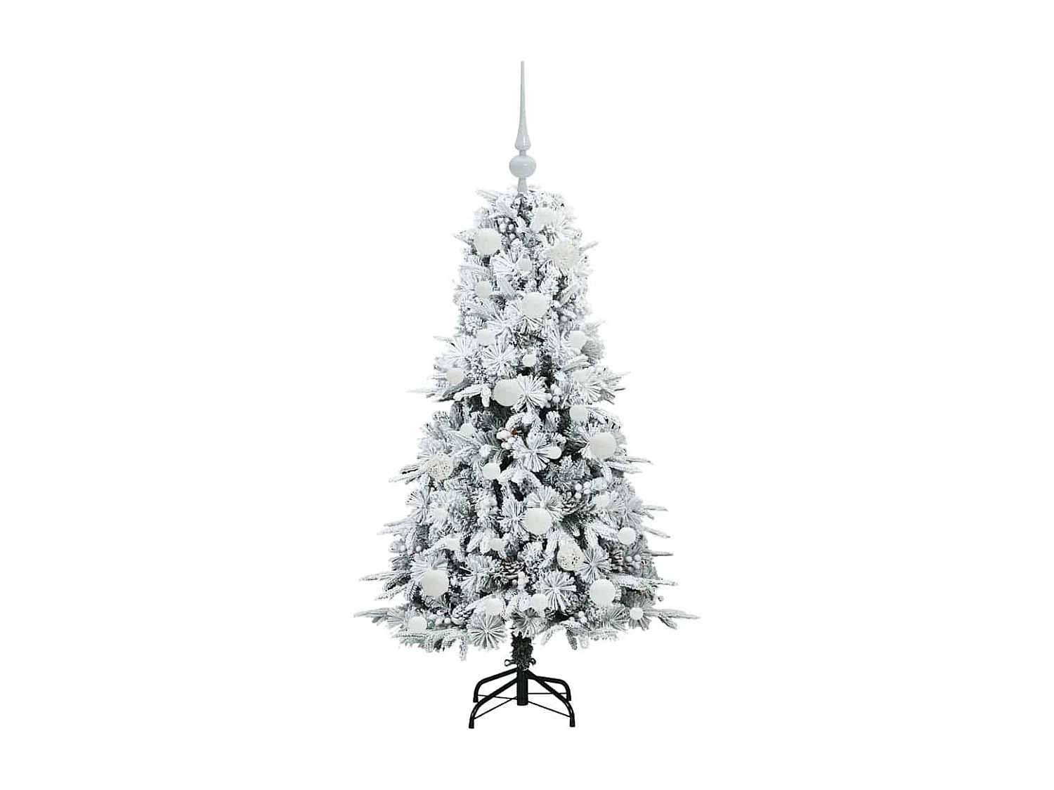 Kunstmatige Hinged Kerstboom met 150 LED Groen 120 cm PE en PVC