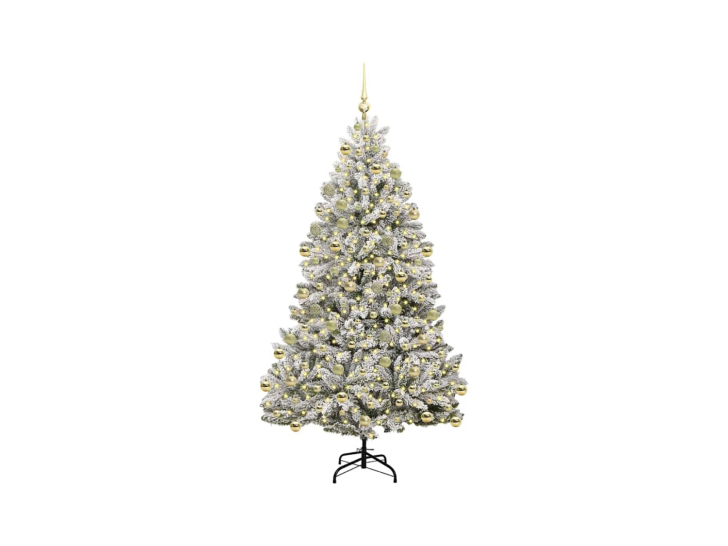 Árbol de Navidad artificial Verde y 210 cm PVC y Metal