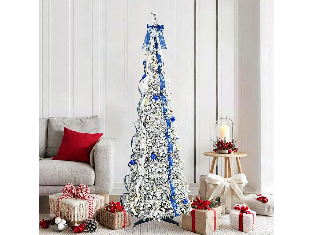 Árbol de Navidad artificial con 150 LED Verde 180 cm PVC