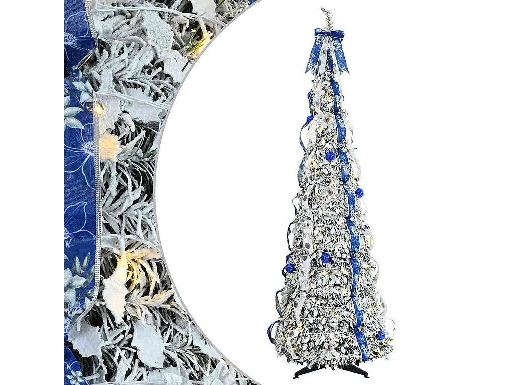 Árbol de Navidad artificial con 150 LED Verde 180 cm PVC