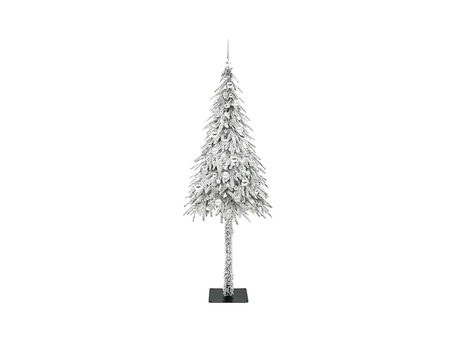 Sapin de Noël avec 300 LED Blanc 210 cm PE et Acier