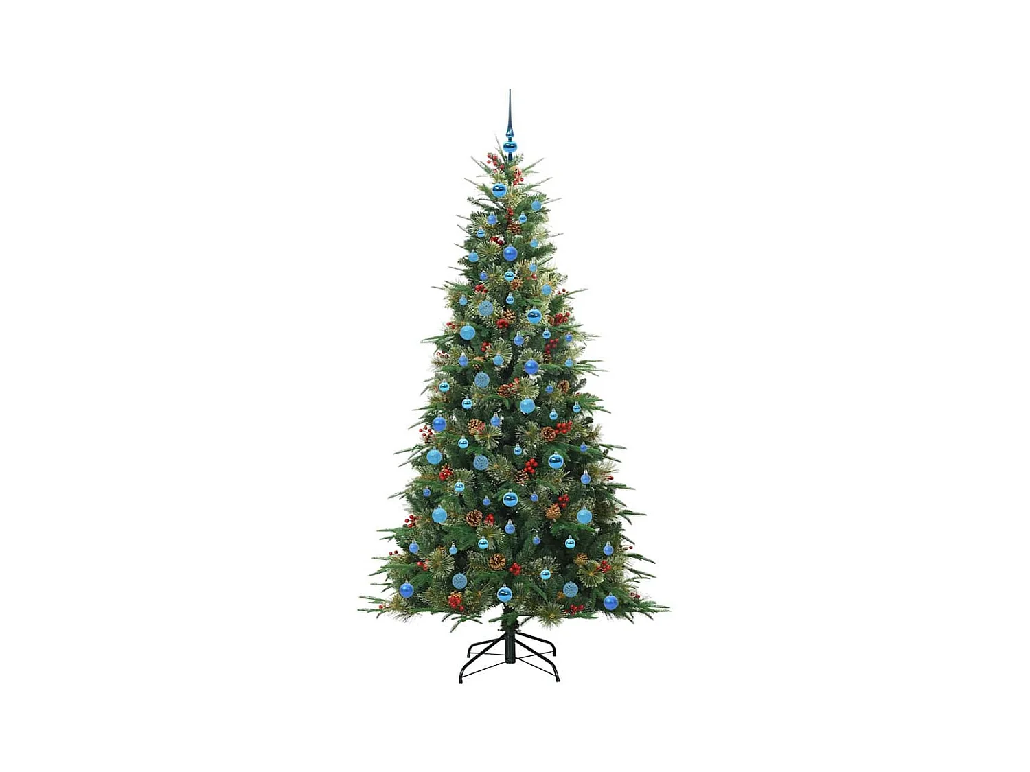 Sapin de Noël Artificiel à Branches Articulées Vert 210 cm