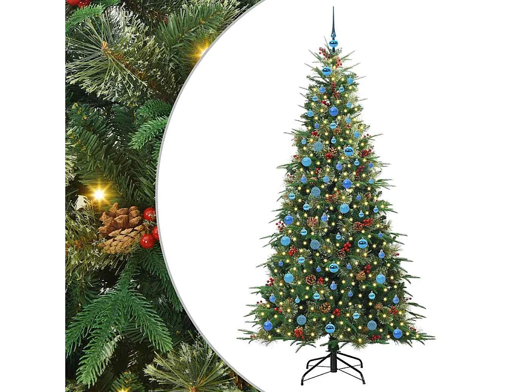 Sapin de Noël Artificiel à Branches Articulées Vert 210 cm