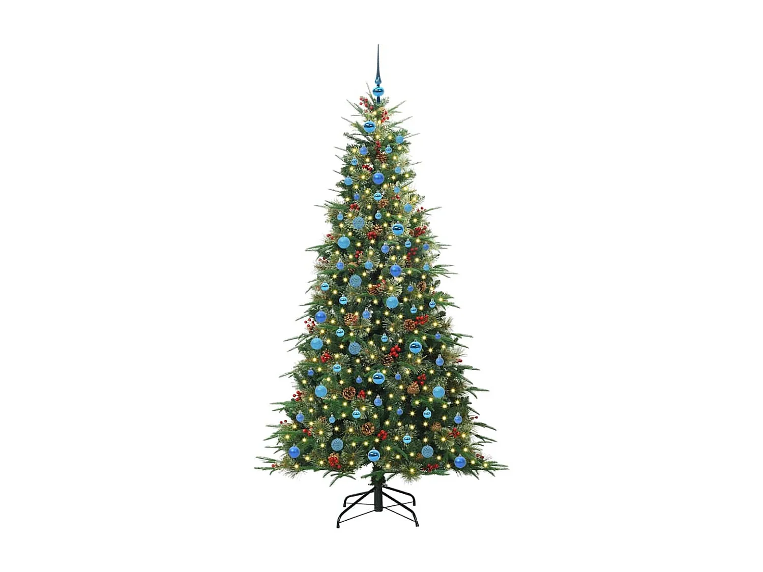 Sapin de Noël Artificiel à Branches Articulées Vert 210 cm