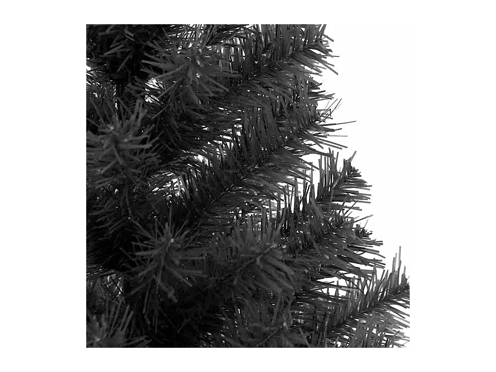Sapin de Noël avec 300 LED avec support Noir 180 cm PVC