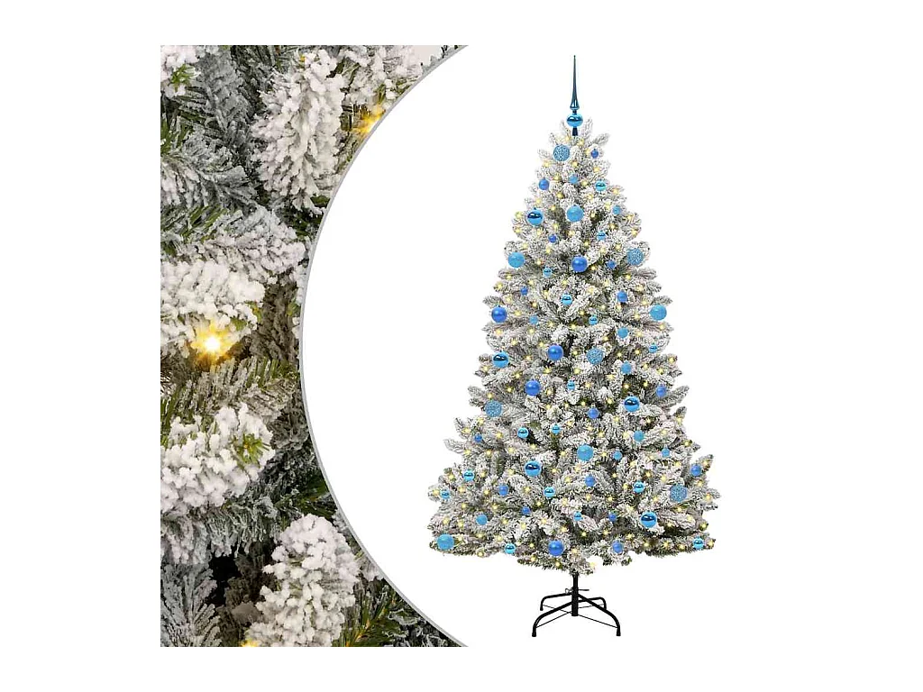 Árbol de Navidad artificial Verde y 180 cm PVC y Metal