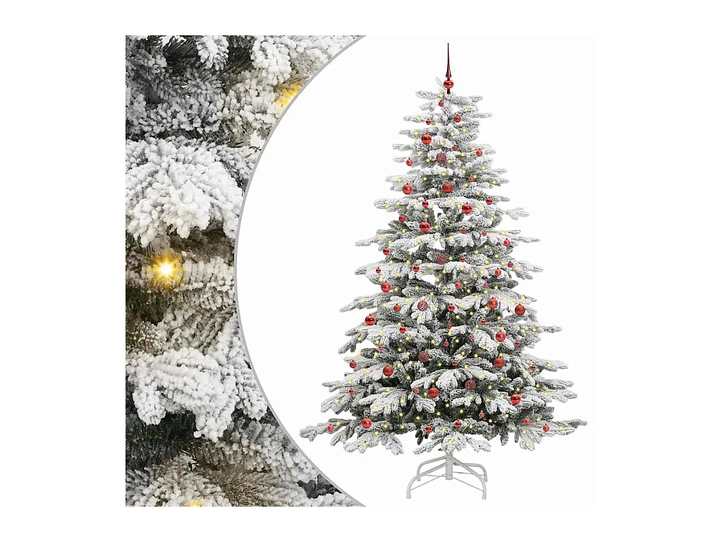 Árbol de Navidad artificial con ramas articuladas 240 cm