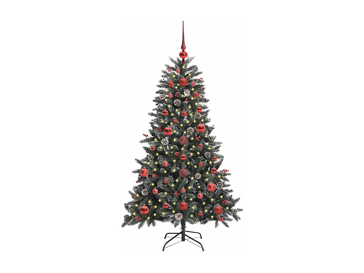 Árvore de Natal Artificial com 150 LEDs Verde 68 x 68 x 120 cm