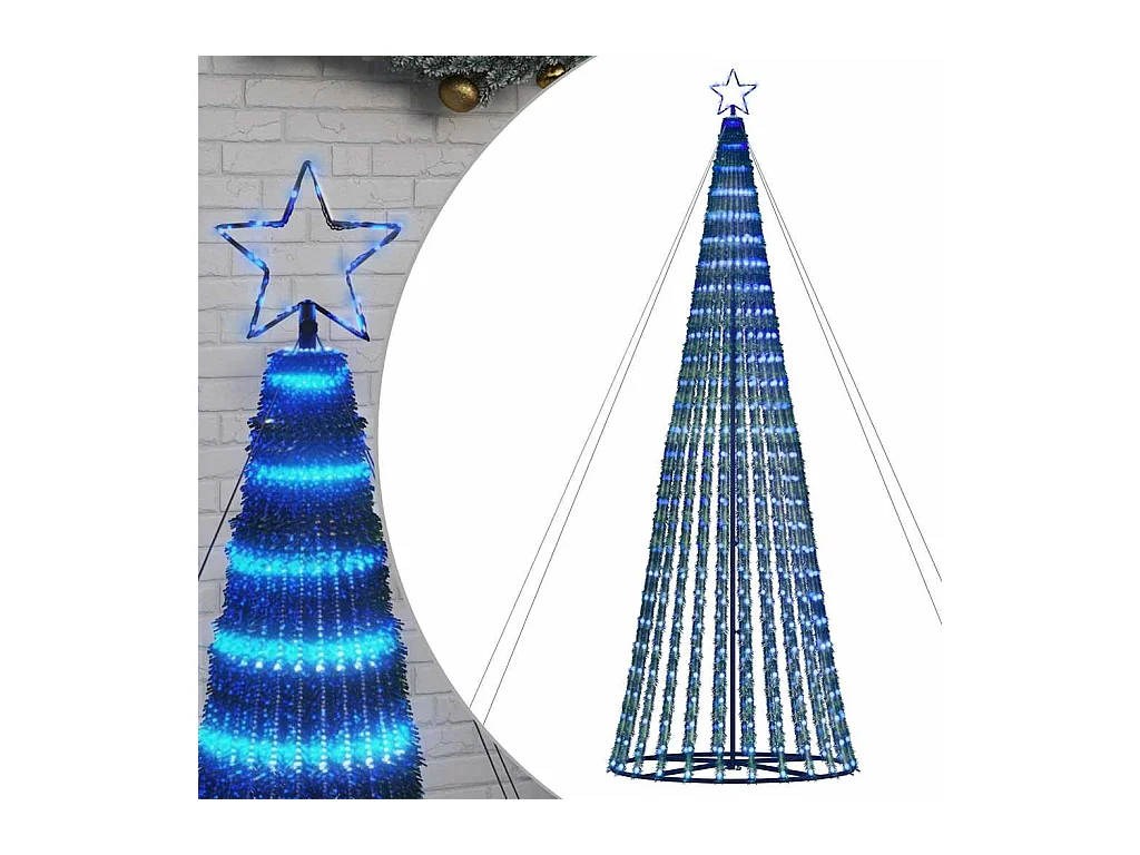 Árbol de Navidad LED 1028 LEDs azul 403 cm