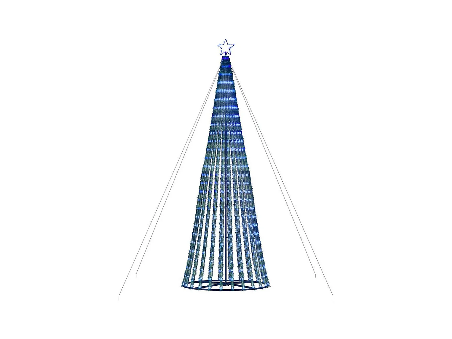 Árbol de Navidad LED 1028 LEDs azul 403 cm