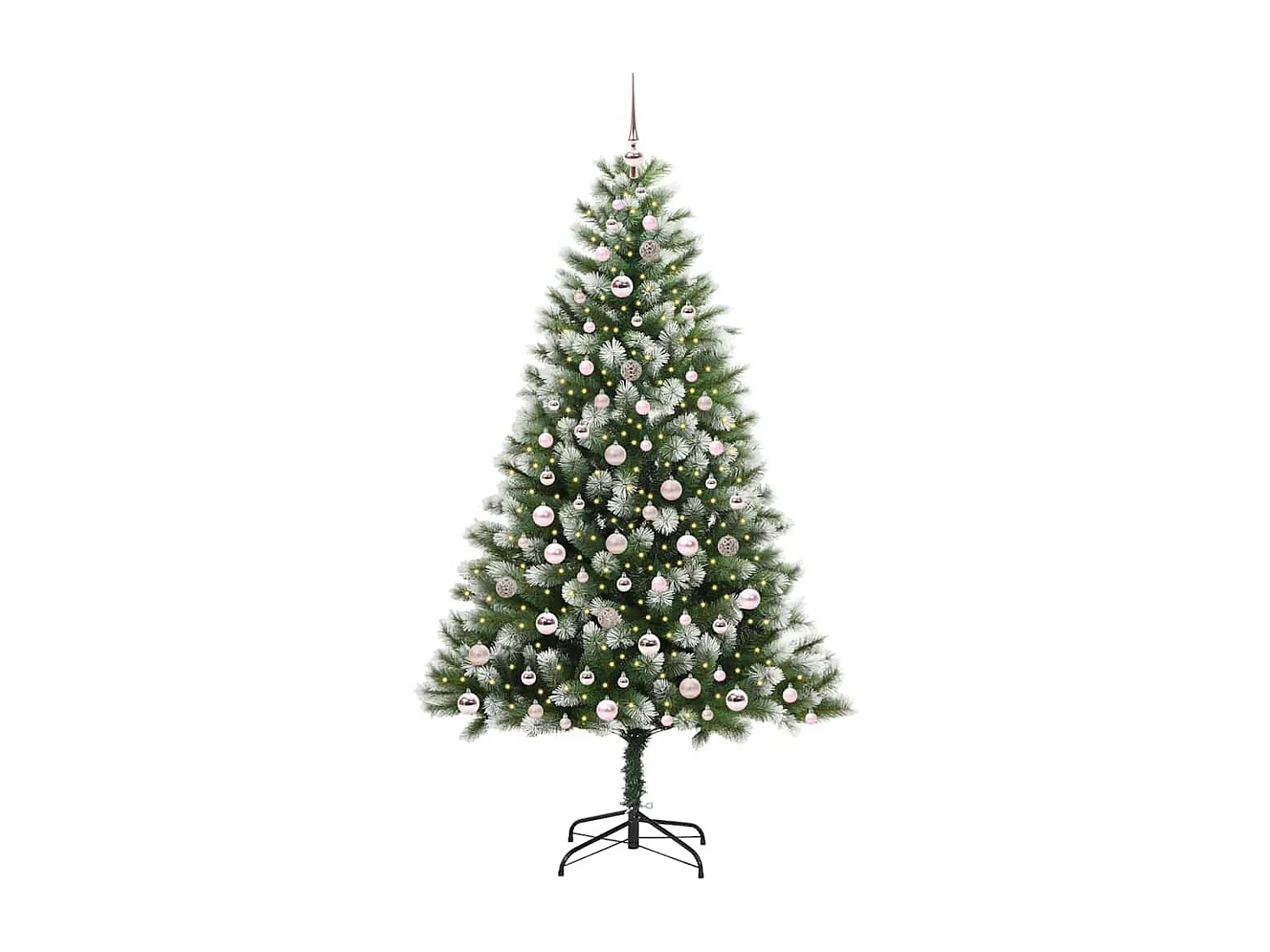 Sapin de Noël artificiel à charnière avec neige en flocons