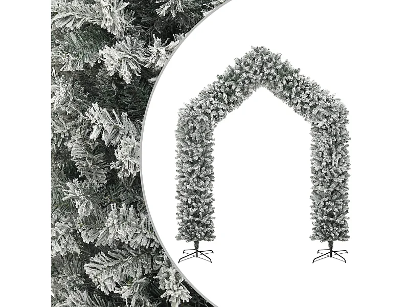 Kerstboog met sneeuwvlokken 270 cm