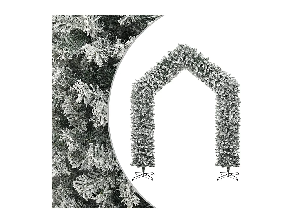 Kerstboog met sneeuwvlokken 270 cm