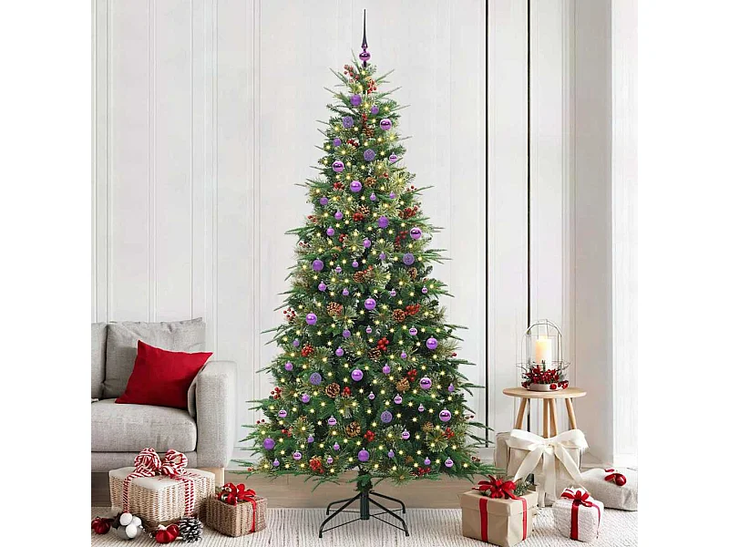 Sapin de Noël Artificiel à Branches Articulées Vert 240 cm