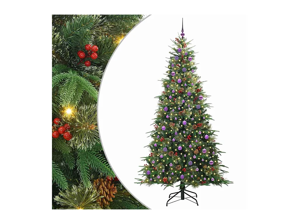 Árbol de Navidad artificial con ramas articuladas Verde 240 cm