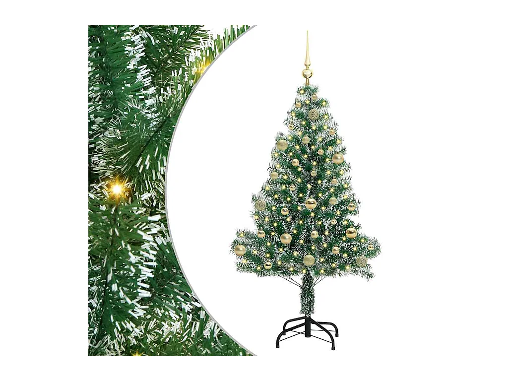 Arbre de Noël artificiel floconné de neige avec lumière LED