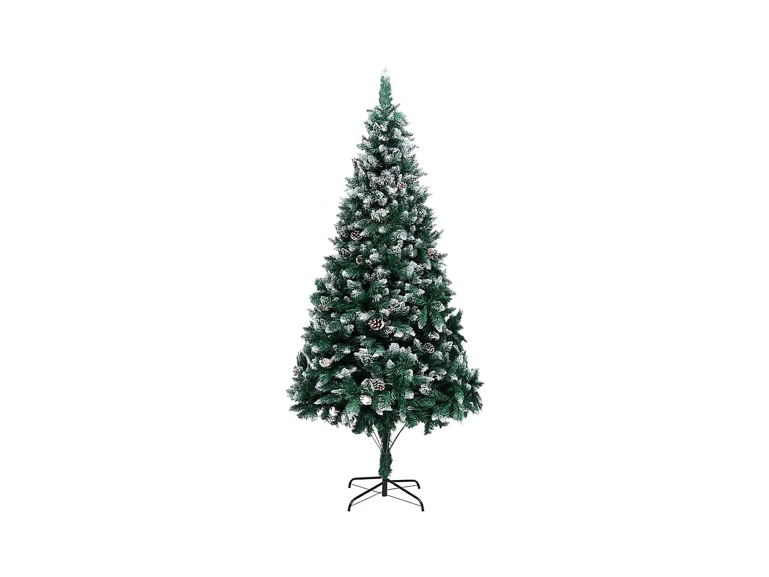 Árbol de Navidad artificial Verde 240 cm PVC y Acero y Plástico