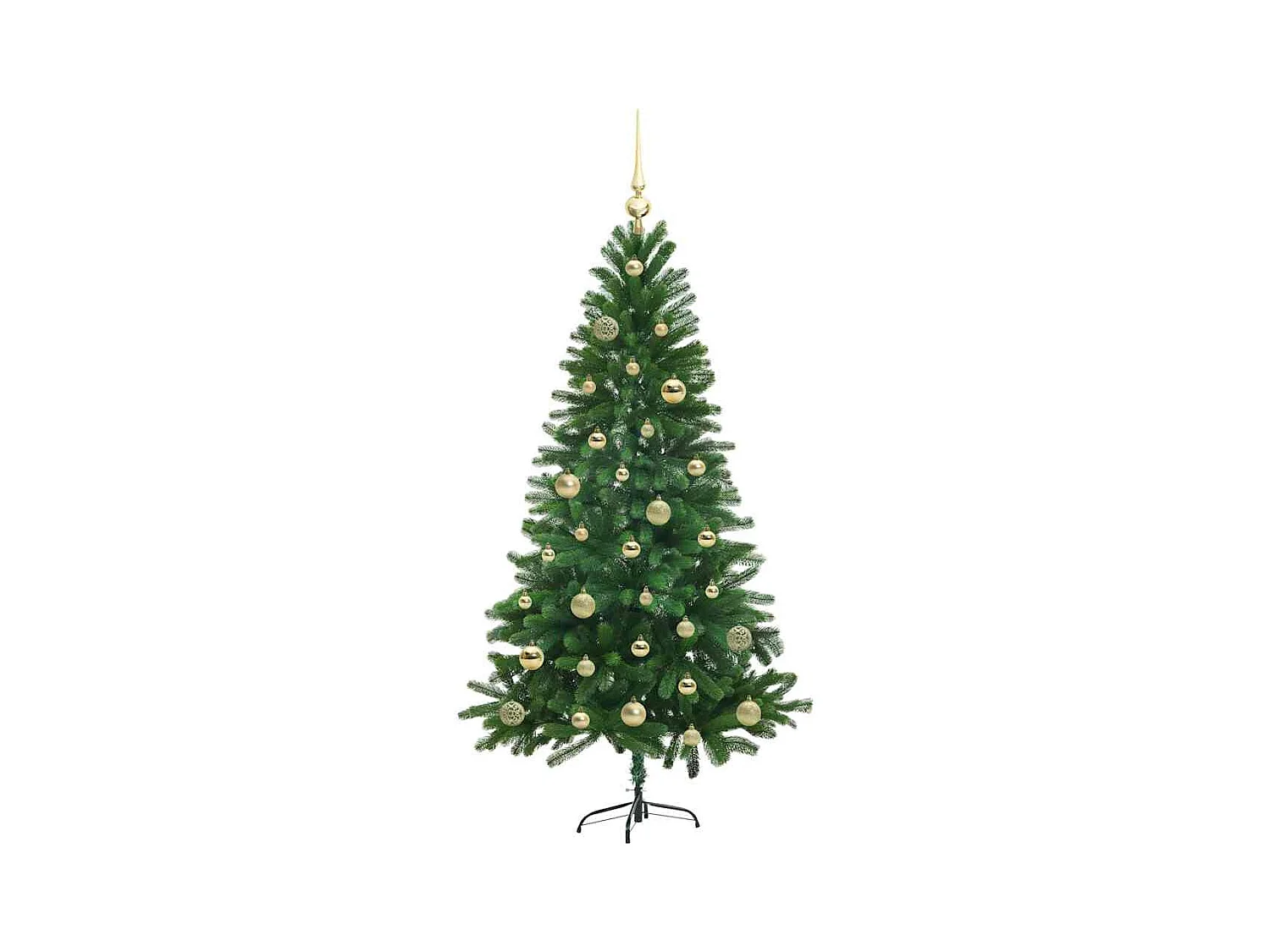 Sapin de Noël avec 150 LED avec support Vert 150 cm PE