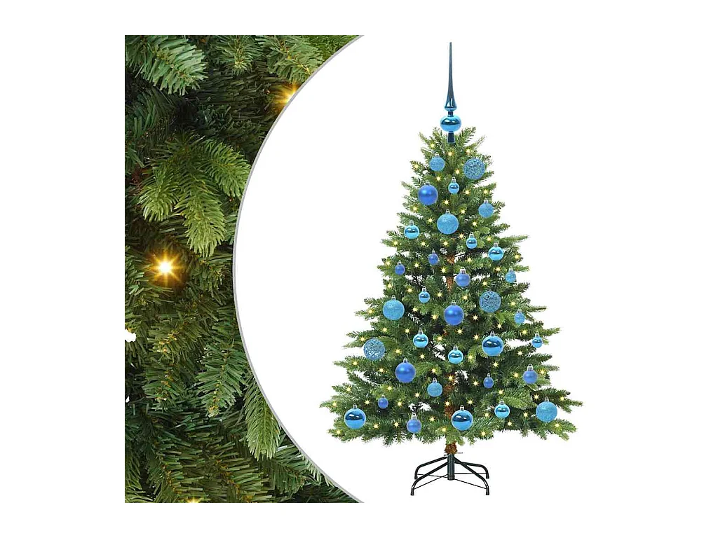 Árbol de Navidad artificial con 150 LED Verde 120 cm PE y PVC