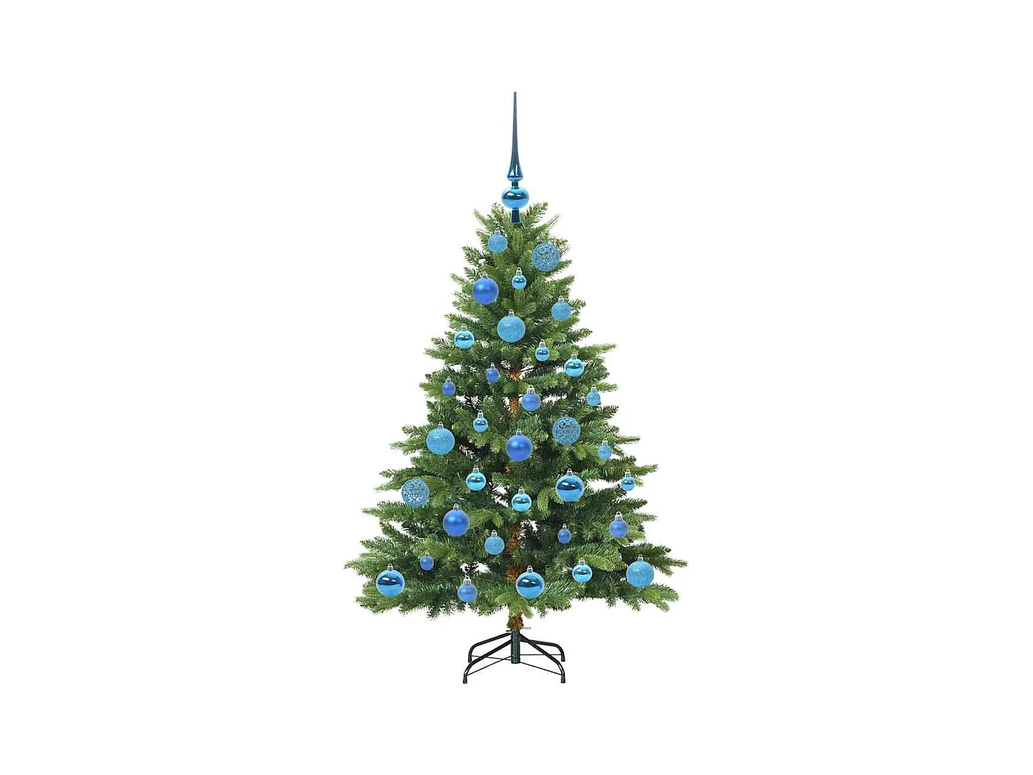 Árbol de Navidad artificial con 150 LED Verde 120 cm PE y PVC