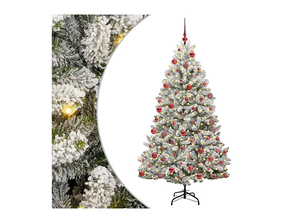 Árbol de Navidad artificial Verde y 180 cm PVC y Metal