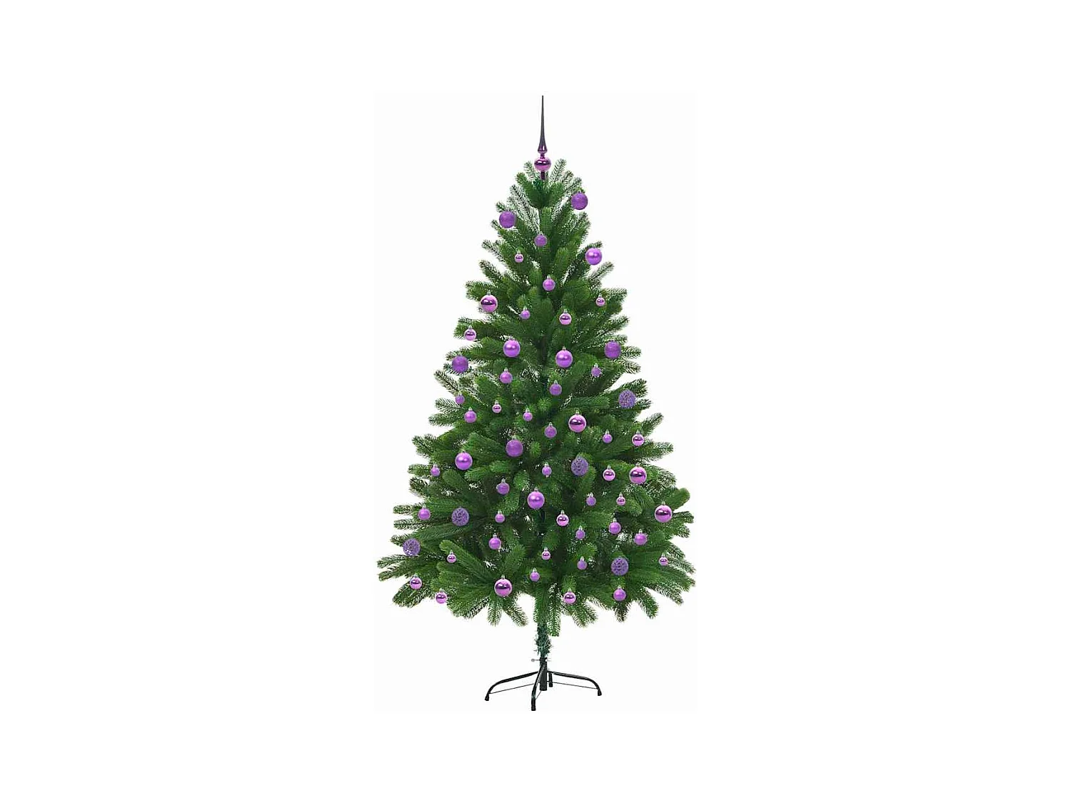 Sapin de Noël avec 300 LED avec support Vert 180 cm PE
