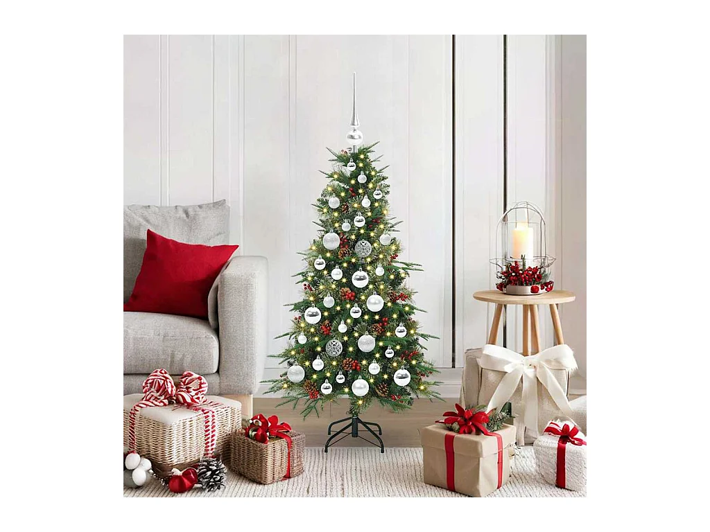 Árbol de Navidad artificial con ramas articuladas Verde 120 cm
