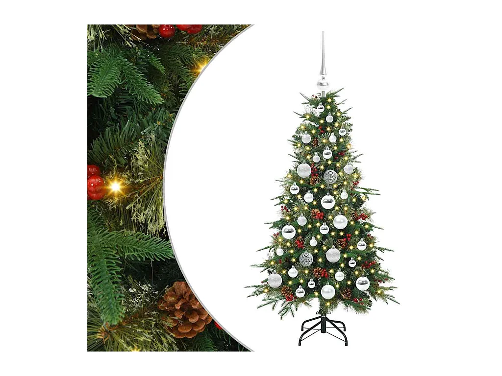 Árbol de Navidad artificial con ramas articuladas Verde 120 cm