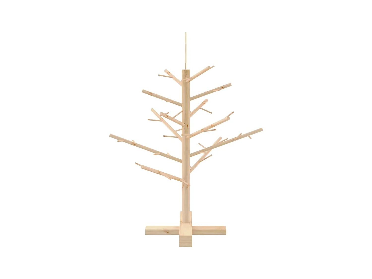 Arbre de Noël en bois Naturel 75 cm Bois massif en pin