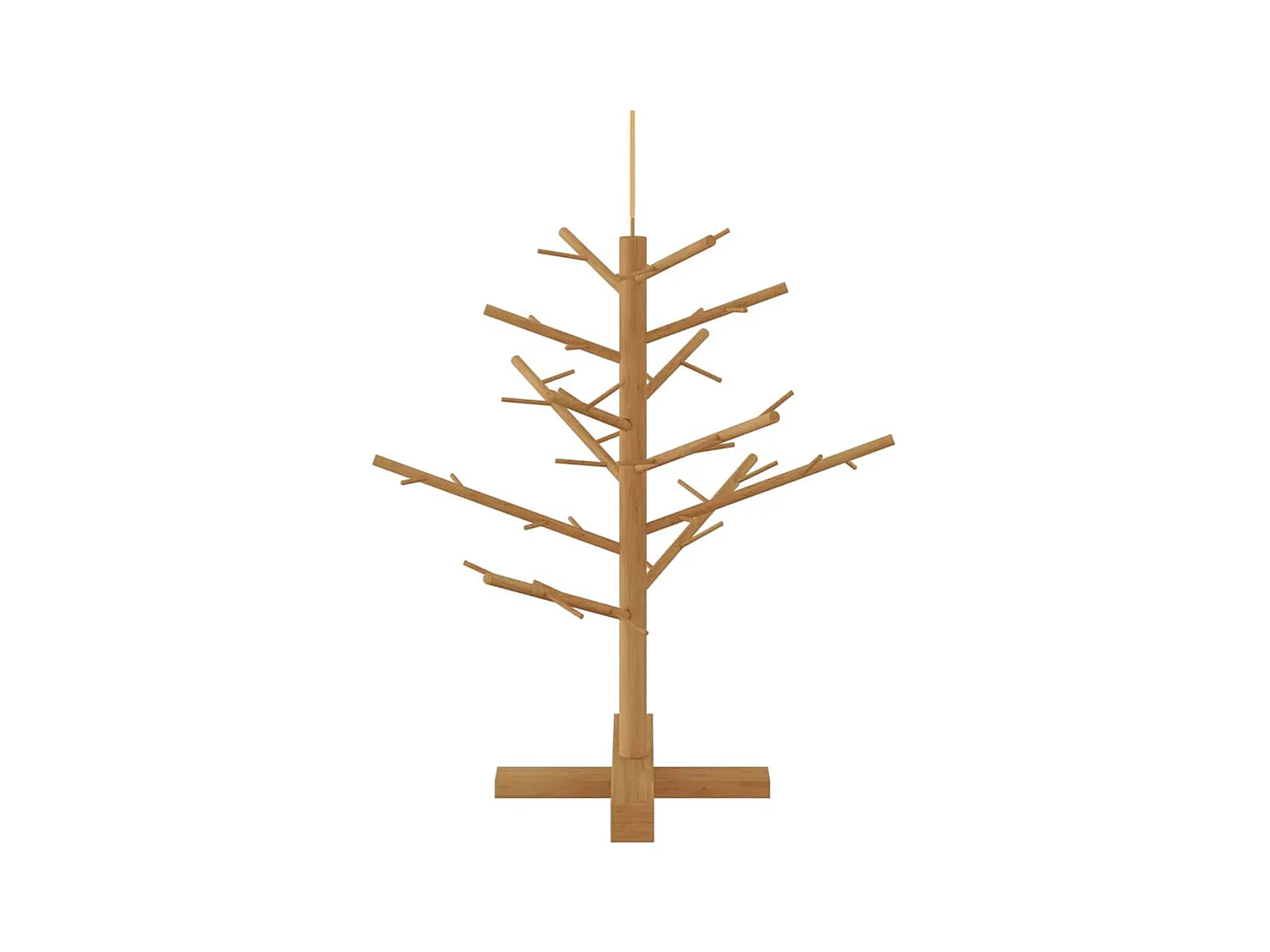 Arbre de Noël en bois Marron 75 cm Bois massif en pin