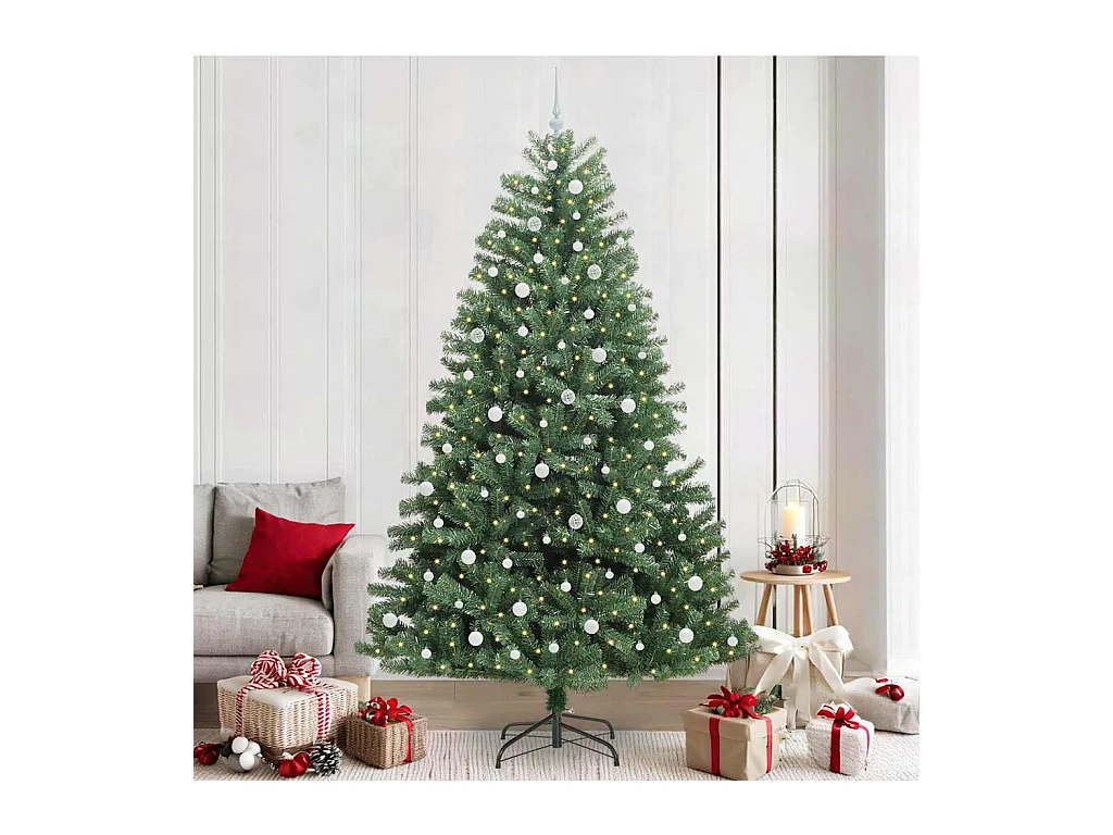 Sapin de Noël Artificiel à Branches Articulées Vert 240 cm