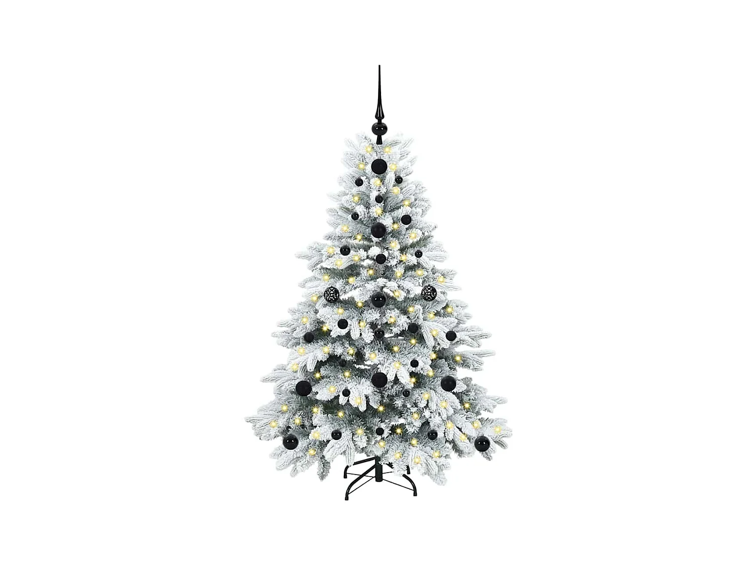 Sapin de Noël artificiel avec 150 LED Vert 120 cm PE et PVC