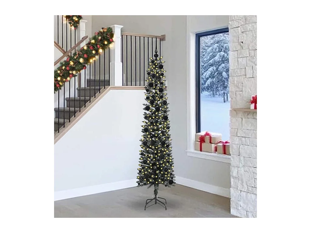 Árbol de Navidad artificial con 300 LED Verde 58 x 58 x 240 cm