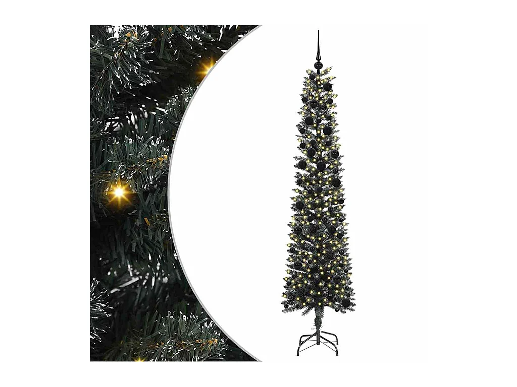 Árbol de Navidad artificial con 300 LED Verde 58 x 58 x 240 cm