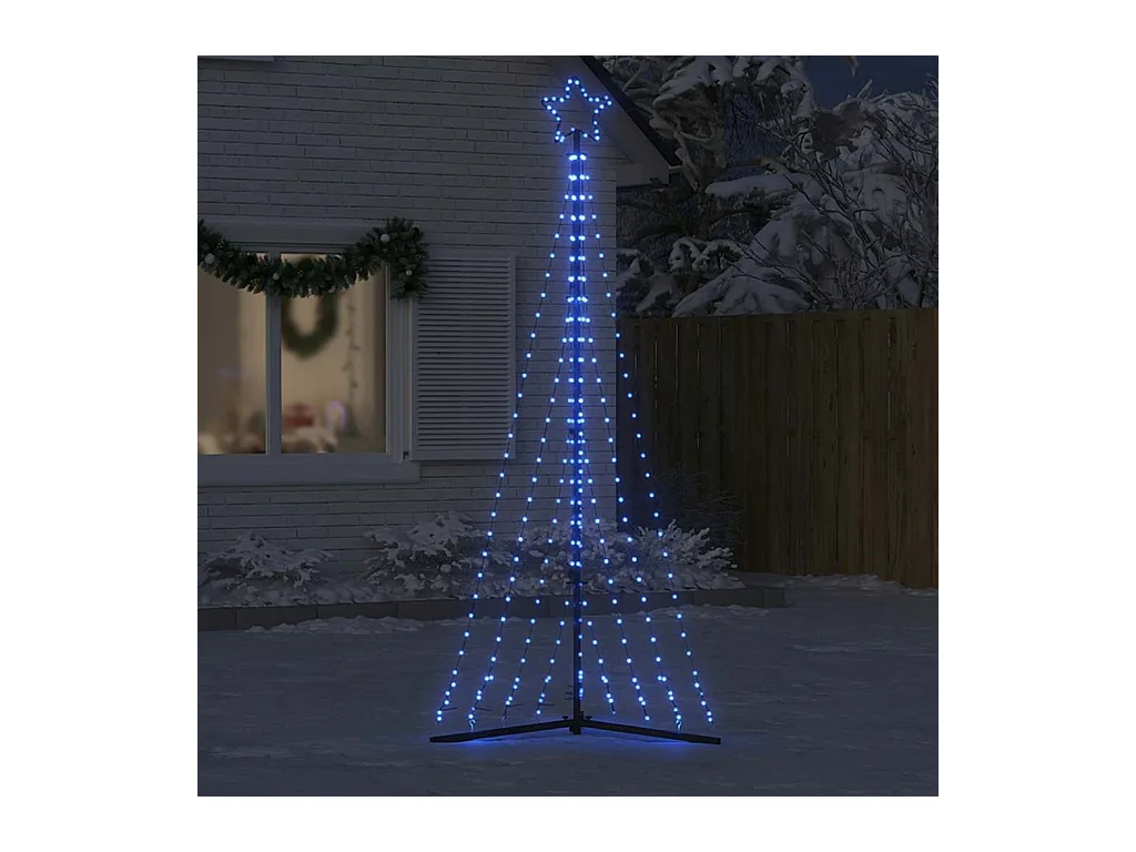 Sapin de Noël à LED 447 LED bleu 249 cm
