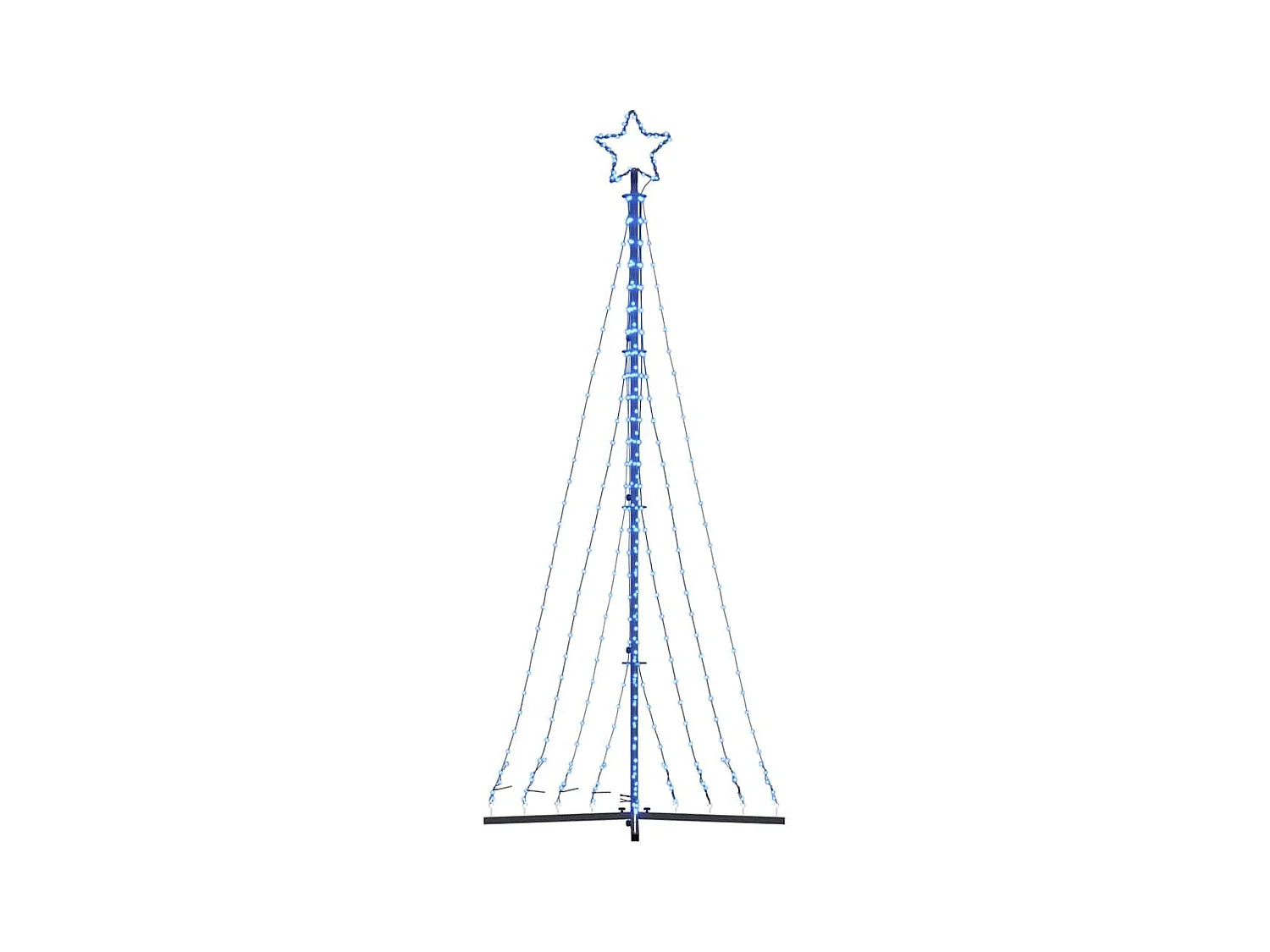 Sapin de Noël à LED 447 LED bleu 249 cm