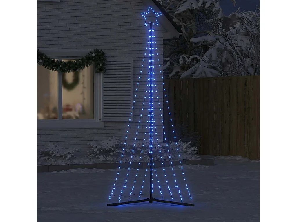 Sapin de Noël à LED 447 LED bleu 249 cm