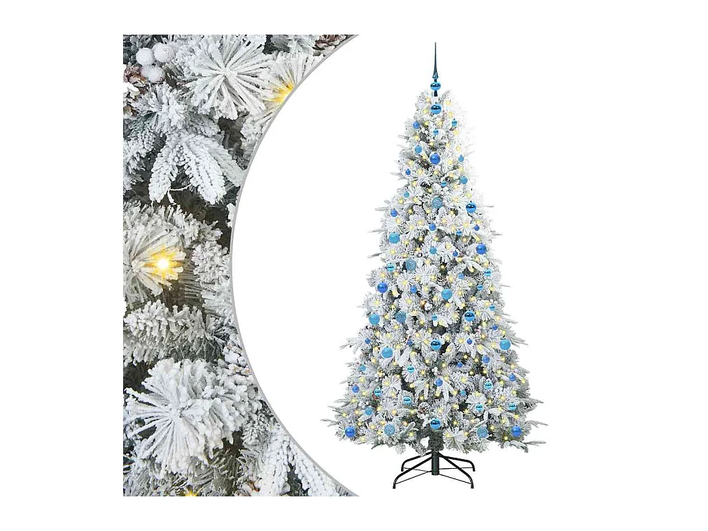 Sapin de Noël Artificiel à Branches Articulées Vert 210 cm