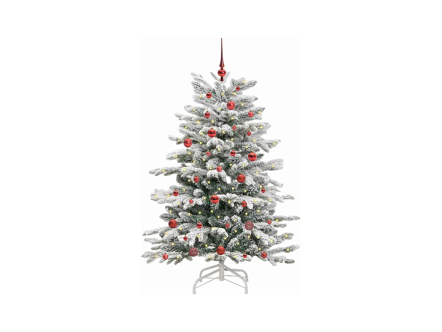 Sapin de Noël Artificiel à Branches Articulées Blanc 150 cm