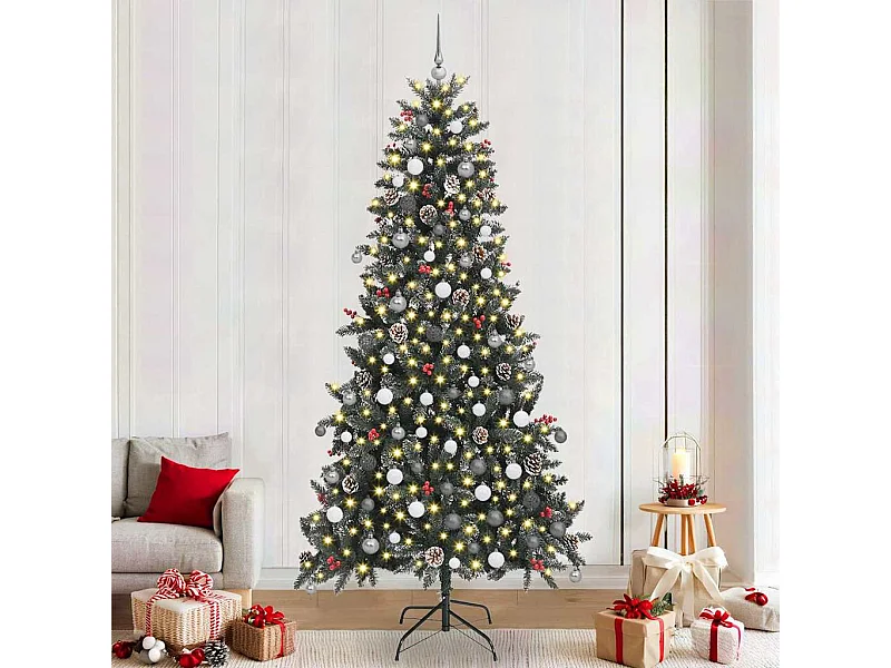 Sapin de Noël artificiel Vert 129,5 x 129,5 x 240 cm