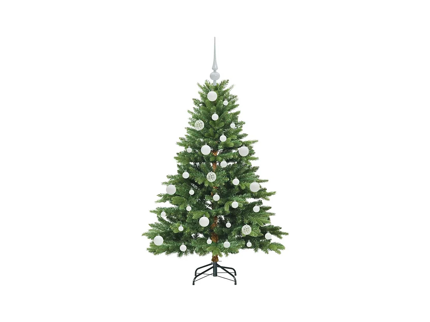 Sapin de Noël artificiel avec 150 LED Vert 120 cm PE et PVC