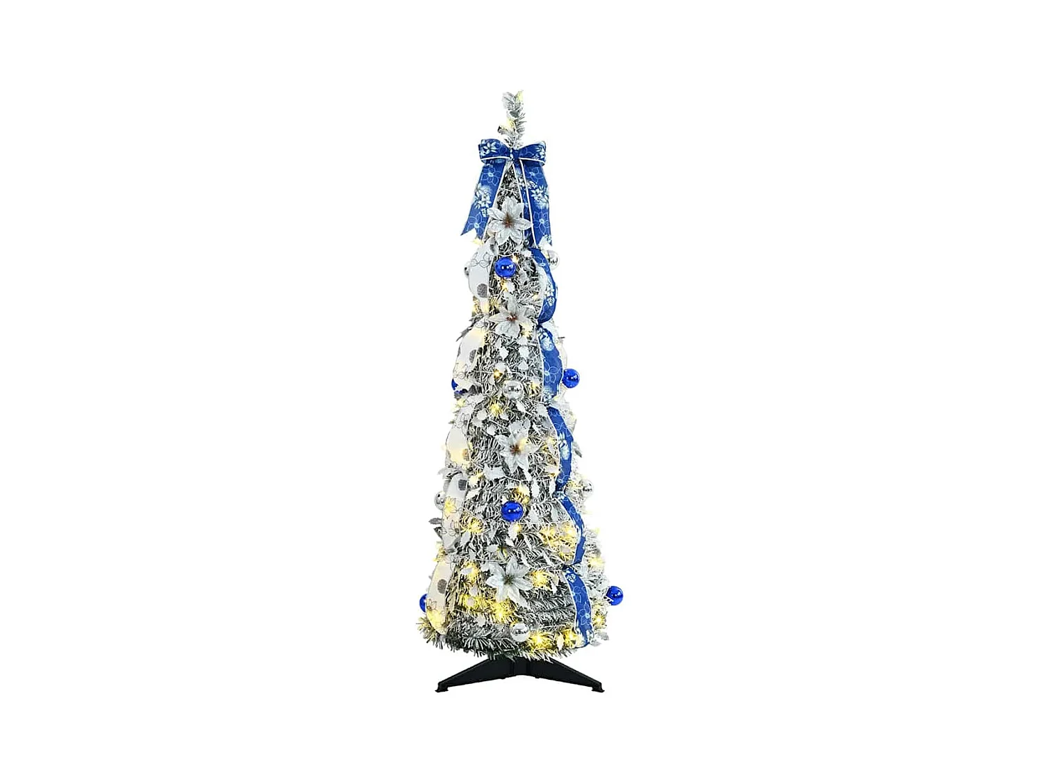 Sapin de Noël artificiel avec 50 LED Vert 120 cm PVC